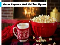 Warm Popcorn And Coffee Jigsaw image