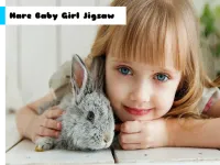 Hare Baby Girl Jigsaw image